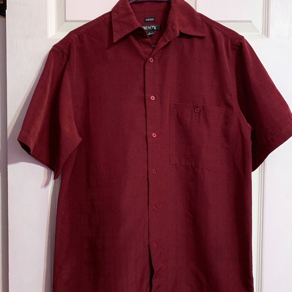 Burgundy Button Down Shirt